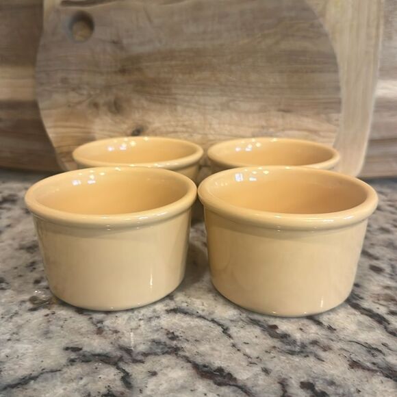 Chantal Small Yellow Stoneware Ramekins (4) - Picture 2 of 4